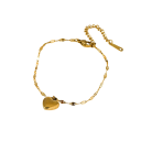 Sart minimalistisk armbånd 15+5 cm rustfrit stål 316 hjerte motiv Vandtæt trendy damesmykke bryllup jubilæum gave 3