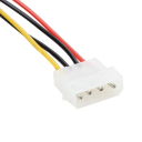 SATA 7+15 tűs - SATA 7 tűs és Molex 4 tűs kábeladapter, táp- és adatkábel, 30 cm, HDD és SSD merevlemezek csatlakoztatásához 4
