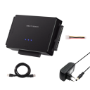 SATA IDE auf USB 3.0 Adapter mit Stromversorgung für 2,5 und 3,5 HDD/SSD Festplatten 12V DC Adapter USB 3.0 Kabel 1m 2