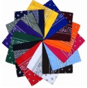 Šátek bandana na hlavu i na krk Klasický vzor paisley 100% bavlna Čtvercový rozměr 55 x 55 cm Univerzální módní doplněk na každý den 5