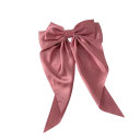 Satin hårsløjfe 40 x 21 cm Elegant hårpynt Damemodetilbehør Blød glans Stilfuld binding Behagelig at have på 7