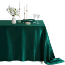 Satin Tischdecke 145 x 220 cm Rechteckige glänzende Tischdecke für Hochzeiten und Feiern Festliche Dekoration Mehrere Farbvarianten 8