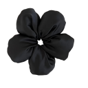 Satinblumen-Haarband 1 Stk Einfarbiges Haargummi für Pferdeschwanz und Dutt Elegantes Modeaccessoire für alltägliche Frisuren Polyester 4