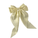 Satinhårrosett 40 x 21 cm Elegant hårprydnad Dammodeaccessoar Mjuk glans Snygg knytning Bekväm att bära 12