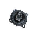 Sats 2 st Bilhögtalare 10 cm 3-vägs koaxiala 4 Ω 560 W max 12–24 V Känslighet 92 dB Galler 1