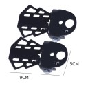 Sats för passagerare på cykel sits med ryggstöd 27 x 17,5 cm handtag 20 cm fotstöd 5 x 9 cm svart montering på bakre pakethållare 8