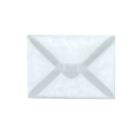 Sats med 50 st genomskinliga kuvert 18,5 x 12,5 cm halvgenomskinligt papper självhäftande klaff kuvert för kort 1