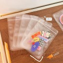 Sats med 50 st plastpåsar 10×15 cm genomskinliga återförslutningsbara påsar för smycken, fotografier och förvaring av småsaker 5