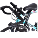 Sats med barnhandtag och sadel för cykel med ramfäste justerbar konstruktion 23 × 20 cm för cykling med barn 4