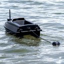 Sats med transportbåt 55 x 27,5 x 29 cm GPS fiskebåt för bete 12 V fjärrkontroll LCD-skärm lastkapacitet 3 kg 6