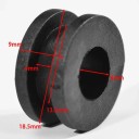 Satz 10x Gummidurchführungen für Motorradverkleidungen 18,5x9 mm Schwarze Silentblöcke für Yamaha Honda Suzuki Kawasaki Universelle Gummidurchführungen 3