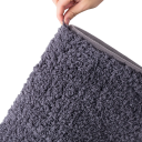 saugfähige Shaggy-Badematte 60 x 90 cm lang, Anti-Rutsch-Matte für Duschen und Eingangsbereiche, weiche Badematte 2