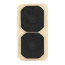 Saunathermometer en hygrometerset in houten frame 25,5 x 13,5 cm Analoge thermo-hygrometer Nauwkeurige klimaatmeter voor de sauna Luxe sauna-accessoire 3