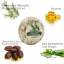 Savon shampoing au romarin pour cheveux 60 g 5,8 × 5,8 × 2,1 cm Soin régénérant nourrissant pour cheveux fins et cassants 6