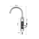 Scaldabagno elettrico 3000W 220V con display Riscaldamento istantaneo dal rubinetto Acciaio inossidabile Uso in cucina Risparmio energetico 2