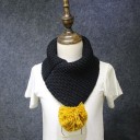 Scaldacollo in lana per bambini con pompon J599 6