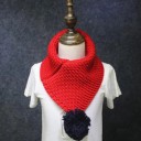 Scaldacollo in lana per bambini con pompon J599 7