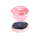 Scaldavivande in silicone 220 V Rosa ecologico per depilazione e paraffina senza metalli con spina EU per una cura delicata della pelle 2