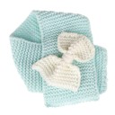 Scarf invernale lavorato a maglia per bambini con fiocco J2476 11