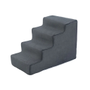 Scări pentru animale de companie 4 trepte 37x55x40 cm cu husă din textile scări către pat și canapea pentru câini și pisici 2
