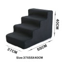 Scări pentru animale de companie 4 trepte 37x55x40 cm cu husă din textile scări către pat și canapea pentru câini și pisici 6