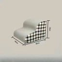 Scări pentru animale de companie cu model în carouri 2 trepte 40x40x30 cm scări textile pentru pat și canapea pentru câini și pisici 3
