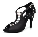 Scarpe da ballo da donna decorate con strass 2