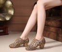 Scarpe da ballo leopardate da donna 1