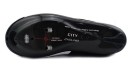 Scarpe da ciclismo per uomini e donne Suola in fibra di carbonio Cintura in velcro e fibbia Punta perforata Design bianco e nero 5