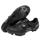 Scarpe da ciclismo unisex con chiusura a doppio rotore e perforazione in nylon cotone EVA struttura solida per andare in bicicletta 4