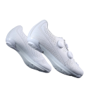 Scarpe da ciclismo unisex con chiusura rotativa e tomaia perforata in nylon PU EVA cotone bianco per ciclismo su strada 4