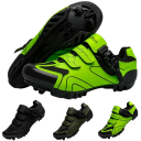 Scarpe da ciclismo unisex con fibbia e cinturini e suola per tacchette EVA pelle sintetica gomma per ciclismo montano e su strada 7