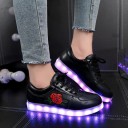 Scarpe da ginnastica luminose per ragazze con rosa 2