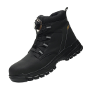 Scarpe da lavoro da uomo con chiusura a rotazione senza lacci in tessuto nylon alte con suola resistente per lavoro e uso all'aperto 2