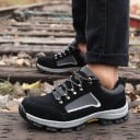 Scarpe da lavoro di sicurezza con punta in acciaio per uomini e donne Suola antiscivolo in gomma Tomaia in PU e rete Altezza bassa 4