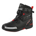 Scarpe da moto unisex protettive per la guida su moto in gomma PU pelle artificiale design resistente per uso quotidiano 1
