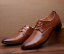 Scarpe stringate in pelle da uomo J1479 2