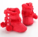 Scarpine invernali per bambina con pompon 2