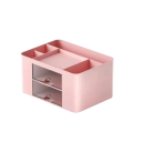 Scatola di immagazzinaggio per articoli da ufficio con scomparti e cassetti 19,5x14x10 cm plastica organizzatore da scrivania per piccoli 3