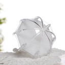 Scatola di plastica per dolci a forma di ombrello 12 pz 5