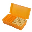 Scatola di plastica per munizioni 9mm con scomparti capacità 50 pz scatola di plastica per un'organizzazione chiara e ordinata dei proiettili 2