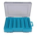 Scatola di Stoccaggio Doppia per Ami e Esche 14 x 10,5 x 3 cm Scatola Portatile Compatta con Scomparti Organizzatore per Accessori da Pesca 2