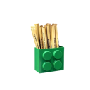 Scatola di stoccaggio magnetica per frigorifero design a blocchi 11.5 x 6.5 x 10 cm supporto in plastica verde per utensili e accessori da cucina 2