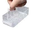 Scatola di stoccaggio multifunzionale per attrezzi Organizzatore per viti Scatola di plastica con cassetti Scatola da lavoro per componenti Organizzatore pratico 29,1 x 22,5 x 12,3 cm 3