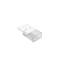 Scatola di stoccaggio sotto il tavolo con cassetto estraibile 16,8x21x6,2 cm organizzatore nero-bianco in PET per piccoli oggetti e materiale 2