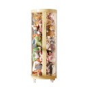 Scatola di stoccaggio trasparente per bambole con ruote 96x27 cm organizzatore in PP con coperchio e zip per un facile spostamento e stoccaggio dei giocattoli 2