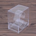Scatola in plastica per orologi con coperchio trasparente circa 5,2 x 8,8 x 7,5 cm contenitore e supporto per orologi e gioielli vetrina 2