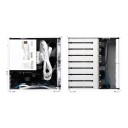 Scatola per computer NAS 30 x 27 x 27 cm con 8 posizioni per dischi da 3,5" hot-swap e backplane SATA per schede madri MATX e ITX 6