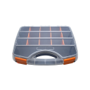 Scatola per viti Organizzatore in plastica 15 scomparti Valigetta portatile per materiali di fissaggio 32 x 25 x 6 cm 2
