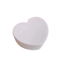 Scatola porta gioielli per ragazze a forma di cuore con specchio 13,3 × 10 × 5,5 cm plastica e vetro organizzatore per gioielli per bambini 1